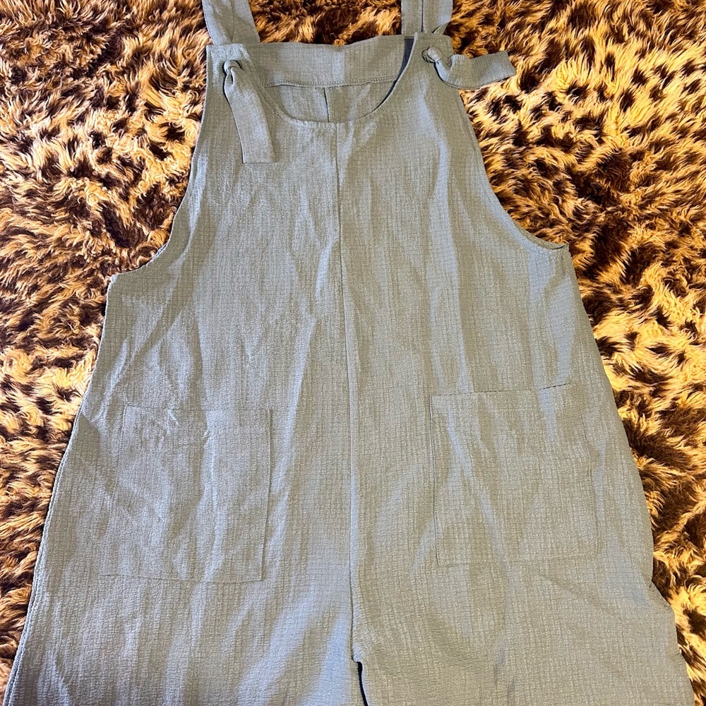 NWT: Emery Rose overalls - close to a mint green color or mint green and teal. - Picture 1 of 5
